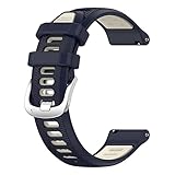 [SHEAWA] for EAGLE VISION watch ACE EV-933 バンド ベルト 交換バンド シリコン 替えバンド 交換ベルト 互換品 通気性に優れ アクセサリー (ミッドナイトブルー+アイボリー)