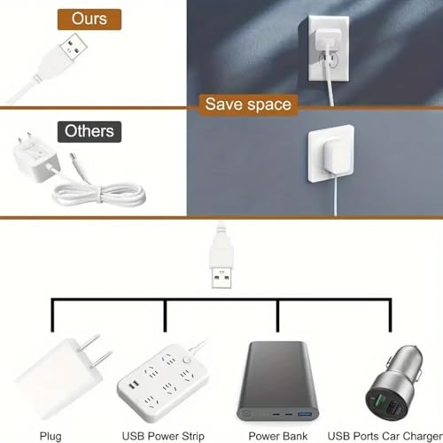 Image of GITGRNTH 4 PCS USB Powered Strip Under Cabinet Light,Adjustable 10 Level Brightness, 3 Color Mode Mode (3000K /4000K /6000k), Perfect for Kitchen Use & Shelf & Closet & Wardrobe (Pack of 4)