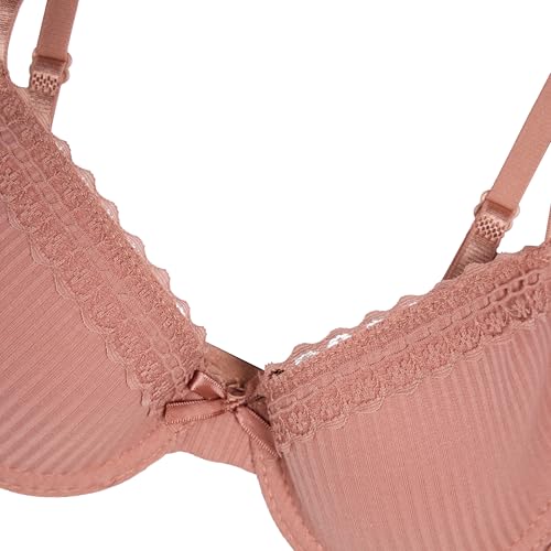 TAHARI Girls' 3-Pack Structured Wire Bras2