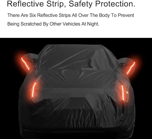 Image of UV Protection SUV Car Cover Windproof Dustproof Scratch Resistant Outdoor Universal Full Car Covers for SUV L
