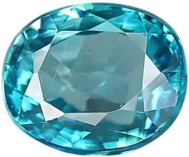 CRAFTY SOUL DESIGN 6.75 Carat Blue Zircon Stone Original Certified 7.25 Ratti Unheated Untreated AAA+++ Rated Zirconia Gemstone Neela Jerkan Stone For Astrological Purpose