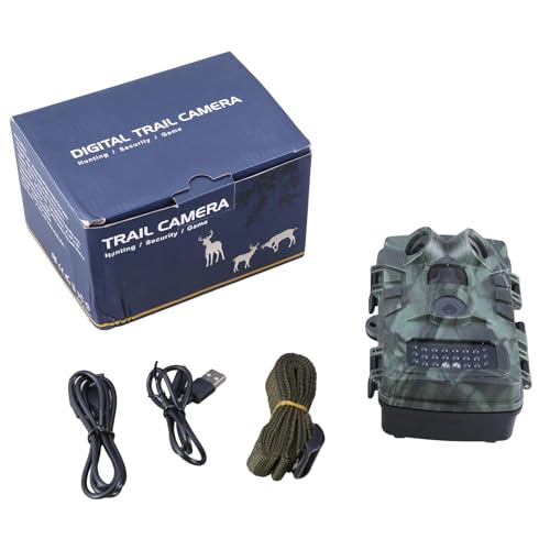 Ldabrye ビデオカメラ 2000W 20MP 1080p トレイルファーム ホームセキュリティ 0.3s トリガー 時間 野生動物 隠し写真