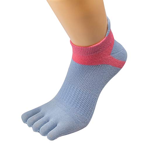 Image of Women Toe Socks 5 Finger Cotton Wicking Athletic 6 Pack 3 Pack