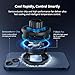 ULANZI SK-10 3 in 1 Semiconductor Cooling Fan - Magnetic Cell Phone Stand & Wireless Charger, Height Adjustable Desk Holder Compatible with iPhone 17/Pro/Pro Max for Live Streaming, Gaming & Office