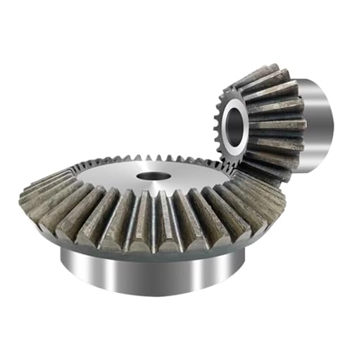 Engrenage conique en acier 45# haute précision avec rainure de clavette et alésage 15/45T