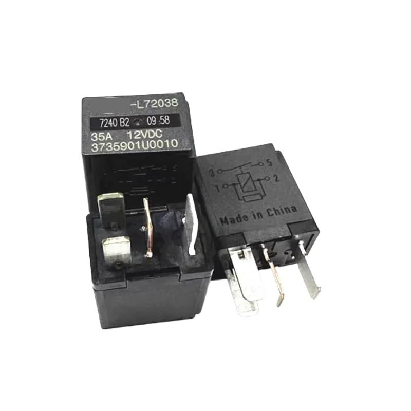 Relais 4 broches 12 V CC DCV12 35 A avec commutation sécurisée haute puissance 5pcs