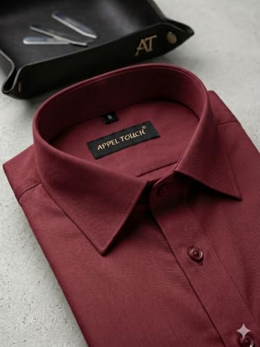 Image of Appel Touch Men's Cotton Blend Formal Shirt Half Sleeves