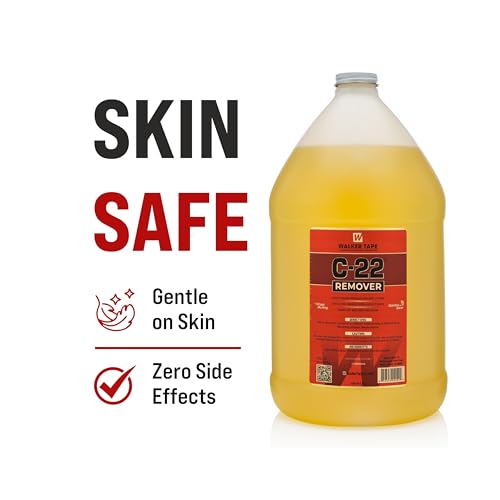 Image of Walker Tape C22 Remover | Adhesive Remover For Hair Wigs & Patches,Hair Toupees & Extensions| Fast Cleaner | Fast-Acting | Citrus Flavor | Skin Safe | Pack 1 (1 GALLON (3.79 L))