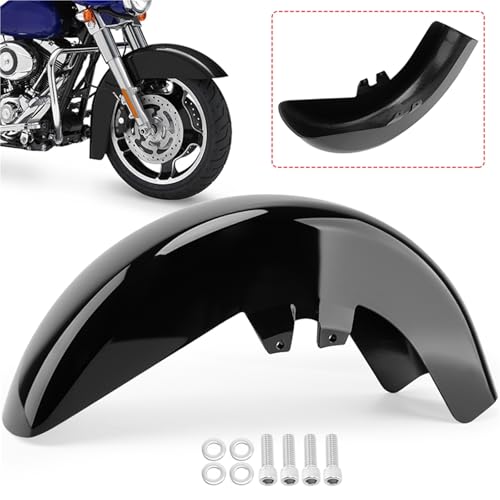 Garde-boue avant de moto finition noir brillant pour Harley Electra Glide