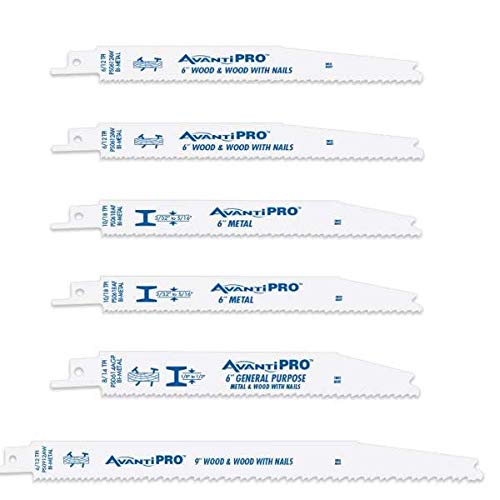 Wood and Metal Cutting Reciprocating Saw Blade Set (6-Piece)