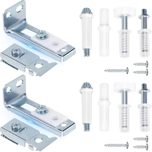 Kit de reparación para puerta plegable 2 piezas para clóset corredizo miniatura 1