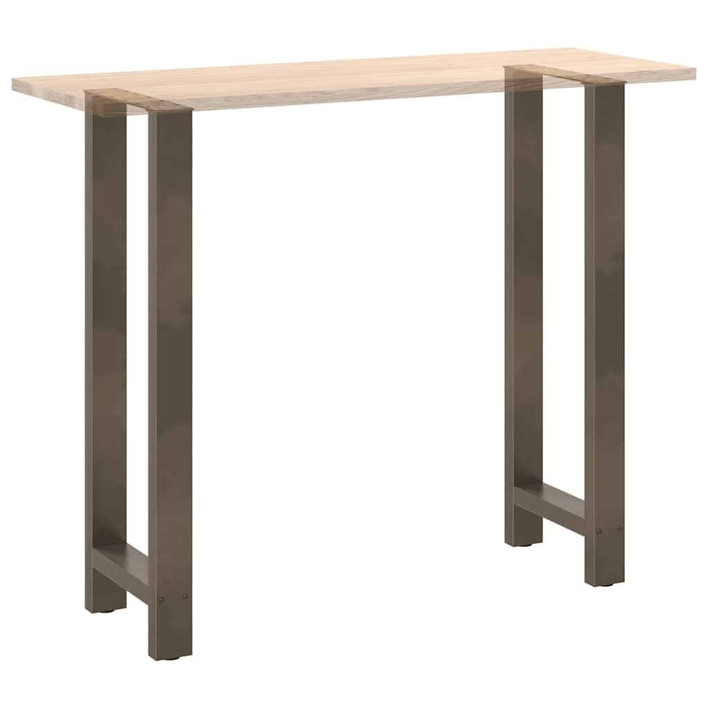 vidaXL Patas para Mesa de Bar de Acero Natural (2 Unidades, 40 x 110-111 cm)