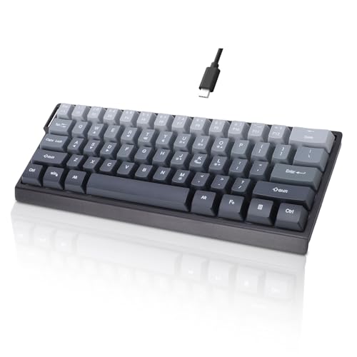 Clavier mécanique de jeu ergonomique compact avec interrupteur rouge et éclairage RVB