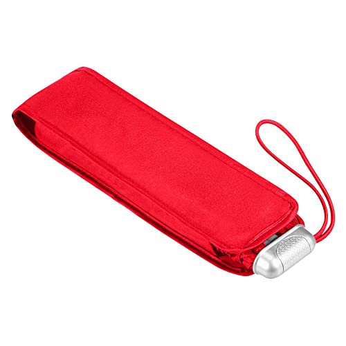 Samsonite Alu Drop S - 3 Section Manual Mini Flat Regenschirm, 23 cm, 1 Liter, Tomato