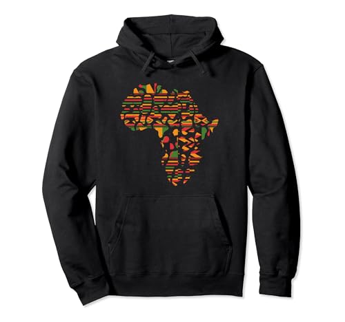 Kente African Art Kente Cloth África Ghana orgulloso africano divertido Sudadera con Capucha
