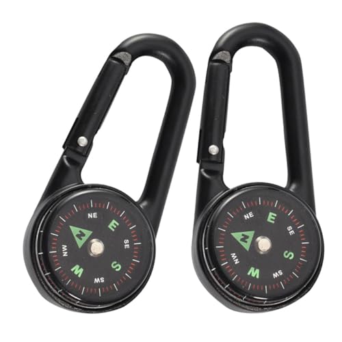 Tofficu 2pcs Brújula de Camping Compacta y Portátil miniatura 1