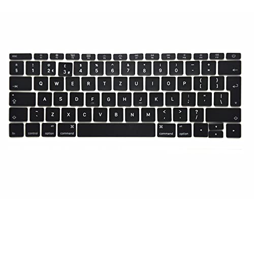 Pardarsey Clavier de rechange QWERTY - Compatible avec MacBook Pro Retina 13" 15" A1706 A1707 UK Cover