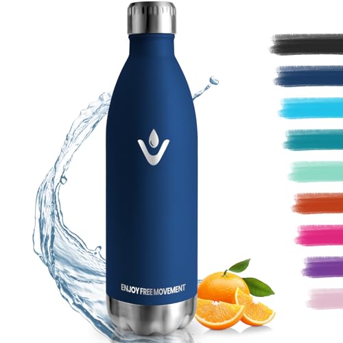Botella agua Acero Inoxidable, Botella Termica - 1000ml sin BPA, Botella Agua Gimnasio, Doble Pared al Vacío a Prueba de Fugas, Cantimplora Termica para Deporte - Conserva 12 Horas Caliente, 24 frio