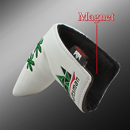 Craftsman Golf Green Gecko White Head Cover Headcover Putter Cover For Scotty Cameron Taylormade Odyssey Blade #TOP6