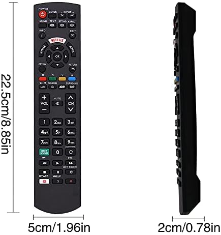 SIUMAL Replacement Panasonic TV Remote Control for All Panasonic Viera Smart TV HD LCD LED Plasma TV Panasonic Universal Remote Control with NETFLIX/MY APP/VIERA Link