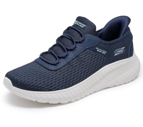 Image of Skechers Women's Hands Free Slip-ins Bobs Squad Chaos - in Color | Casual sneaker, Slip-ins, Memory Foam footbed, Heel Pillow, Flexible outsole, stretch laces - no tie fit, Machine Washable