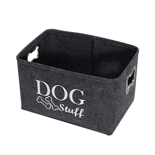 Colcolo Haustier-Spielzeug-Aufbewahrungsbox, Hundezubehör, Aufbewahrungsbehälter, Haushaltsorganisation, Hunde-Leckereien-Organizer-Boxen, groß für