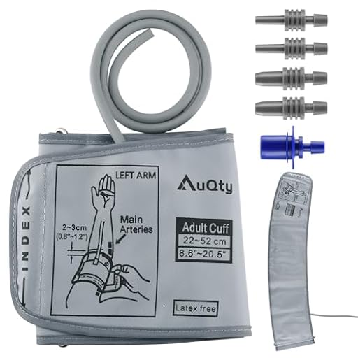 Monitor De Presión Arterial Manguito XXL 22-52 cm (9"-21") - Extra Grande para Brazos Grandes, Compatible con Otros Monitores de Presión Arterial, Manguito de Repuesto Adultos (Solo Manguito Bp) | Ya disponible en tu tienda friki favorita! En mundofriki.es!