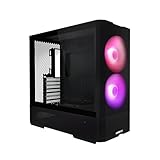 LIAN LI LANCOOL 207 Compact ATX RGB Gaming Computer Case, Airflow Optimized Mesh Panels Tower Chassis w/ 2x140mm ARGB,2x120mm PWM Fans Pre-Installed, USB Type-C Port, Tempered Glass Side Panel (Black)