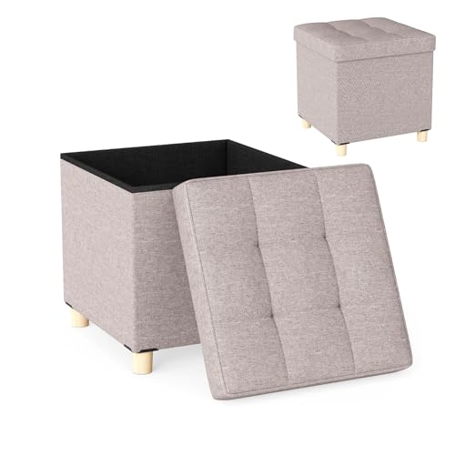 HOMASIS 53,5L Puf de almacenamiento plegable