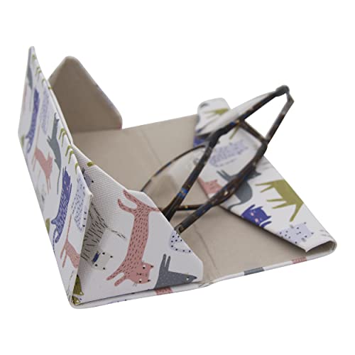 Image of Real Sic Glasses Case for Men and Women - Magnetic Folding Hard Shell Sunglass Holder - Inspired by Adorable Animals