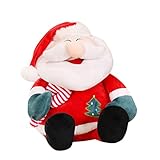 Peluche père noël : avec l'apparence père noël, elle est adorable et drôle, poupée père noël