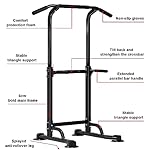SogesHome Power Tower Pull Up Bar and Dip Station, Height Adjustable Dip Stand Exercise Machine for Home Gym, Multi-Functional Free Standing Strength Training Fitness Workout Station - Image 3