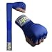 POZTEV Boxing Hand Wraps for Men & Women - Boxing Quick Wraps Inner Gloves Kickboxing Handwraps for Boxing Gloves Gear Knuckle Support Elastic Wrist Straps for Training MMA Shadowboxing (Blue S/M)