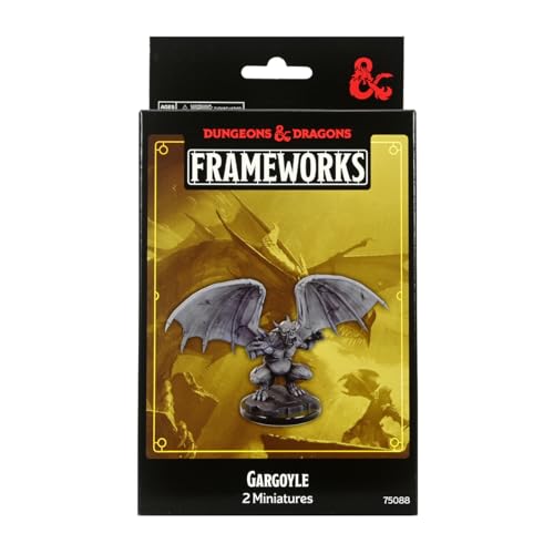 WizKids D&D Frameworks: Gargoyle sin pintar y sin montar miniatura 1