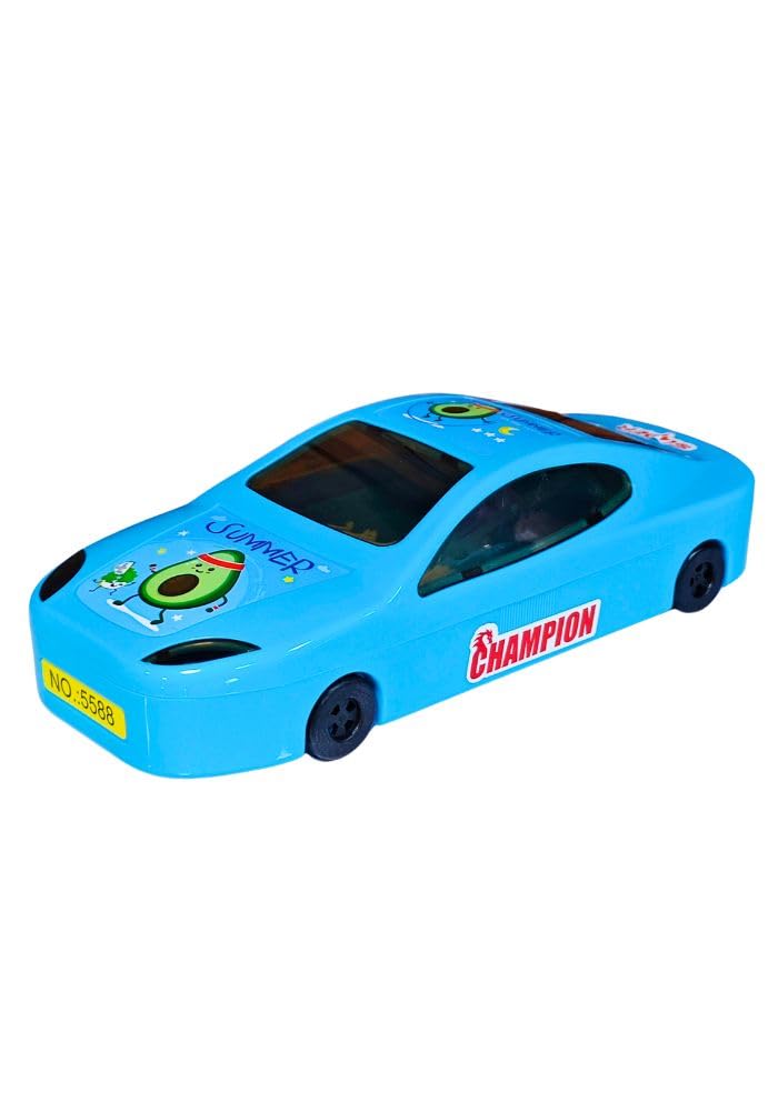 Car Shape Cool Dual Compartment Pencil Box For Boys | Pencil Case For Kids| Car Theme Return Gifts |Car Design Stationery Box (Blue) - Plastic (B0CWHD1G7T) Amazon Price History, Amazon Price Tracker