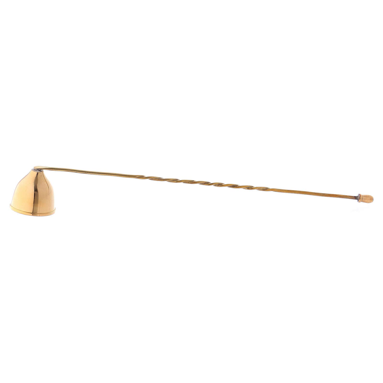Holyart Candle Extinguisher in Golden Brass 27 cm