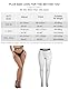 ohyeahlady Netzstrumpfhose Schwarz für Damen Sexy Große Größen Strumpfhose Fishnetz Stockings Hohe Taille Pantyhose Elastisch Strümpfe Übergrößen Rave Outfit Boudoir Clubwear Box Packung 3XL-5XL