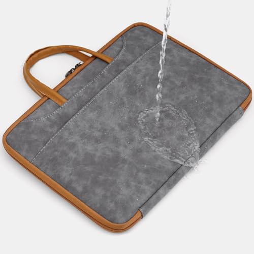 Mallette ordinateur portable 13 à 16 pouces imperméable grise - 4