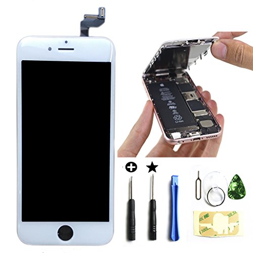LCD for iPhone 6S Screen Replacement Kit Digitizer Touch Screen Display Assembly with 3D Touch, Repair Tools for 6S 4.7 Inch
