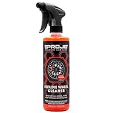 PROJE' Redline Wheel Cleaner - All in One Wheel &amp; Tire Cleaner - Tough on Brake Dust &amp; Dirt - Removes Browning - Non Acidic Safe on All Rim Types - 16 Fl Oz