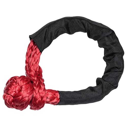 GAOSHA Grillete sintético suave para canotaje, remolque, SUV, camión, recuperación junto con cuerda de recuperación de 17 toneladas, carga de 37000 libras