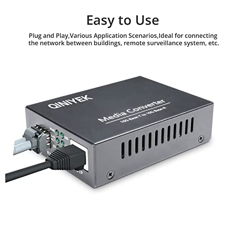Image of 10G Ethernet Media Converter, 1x 100M /1G /2.5G /5G /10GBase-T RJ45 to 1x 10GBase-X SFP+ Slot, Supports 10G SR /LR /10G-T Module,10G Fiber Ethernet to Copper UTP Media Converter