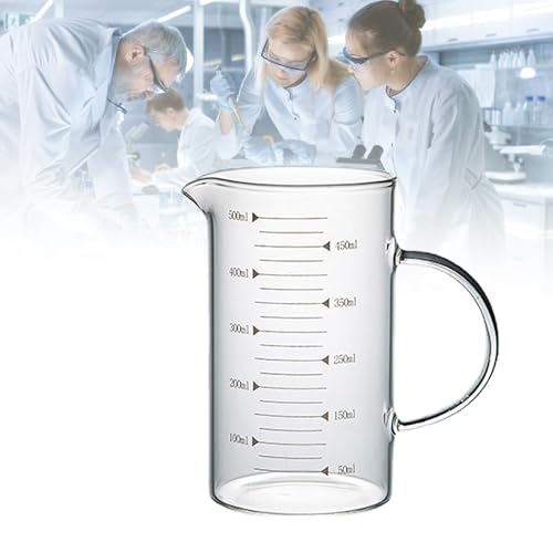 Szklana zlewka, zlewka laboratoryjna z uchwytem, odporna na pleśń, odporna na wilgoć, miarka do płynów laboratoryjnych, 1000 ml