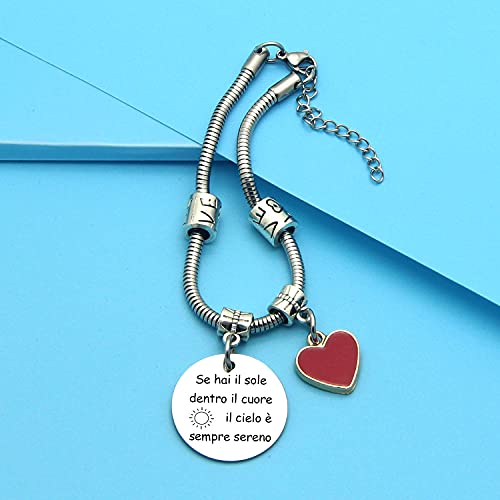 Braccialetti Donna Bracciale Acciaio Ciondolo con