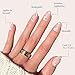 Glamnetic Press On Nails - Petals Spring Nails | Glossy, Semi-Transparent, Short Oval Fake Nails, Salon Quality | 15 Sizes - 30 Nail Kit with Glue