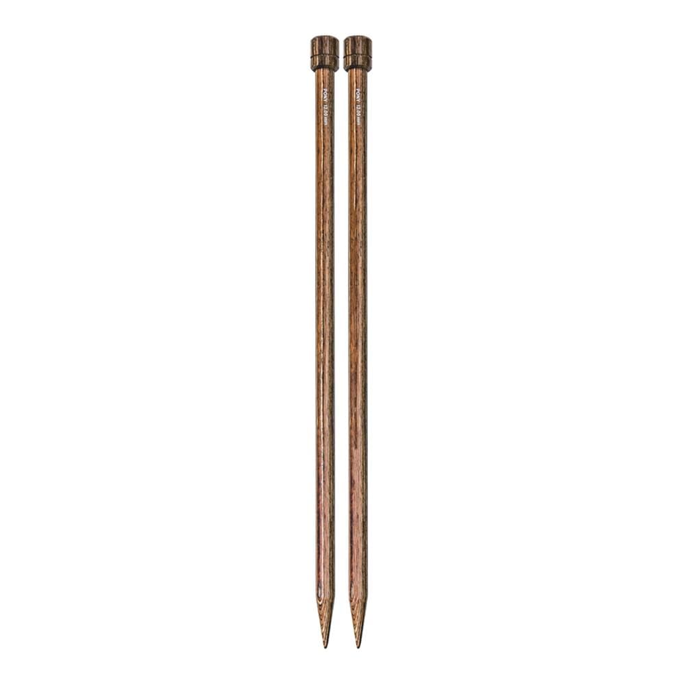 Pony Perfect Single Pointed Needles Wood 40cm 10mm - 1pc