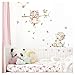 Little Deco Wandaufkleber Kinderzimmer Mädchen 2 Katzen Schmetterlinge I 2 x A4 Bogen I Wandtattoo Katze Aufkleber Tiere Deko Babyzimmer Kinder DL361