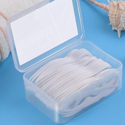 EXCEART 200 Pcs Fio Dental Varas Frescas Limpa Fio Pega Sedoso Conforto Fio Dental para Remover a Pl