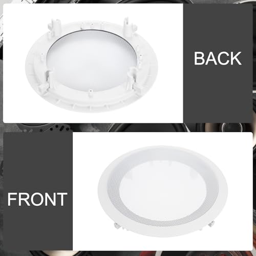 Grille de haut-parleur encastré blanc 20,3 cm cache-poussière magnétique