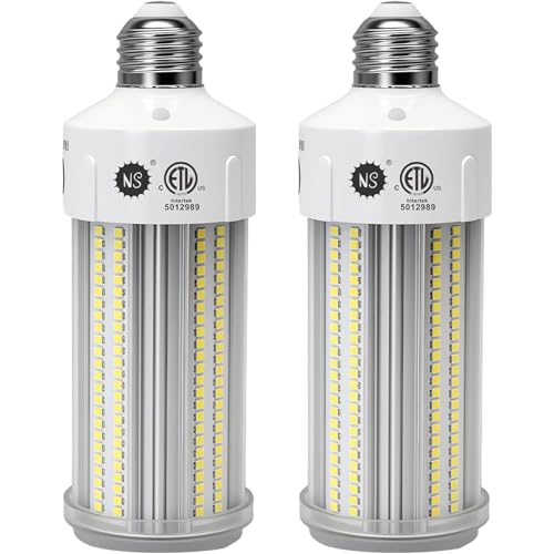 NS LED Corn Light Bulbs 9000 Lumens Super Bright (600W Equivalent) A19 60W E26 5000K Daylight Energy Saving 90% Non-Dimmable (1-Set)-for Home Workshop